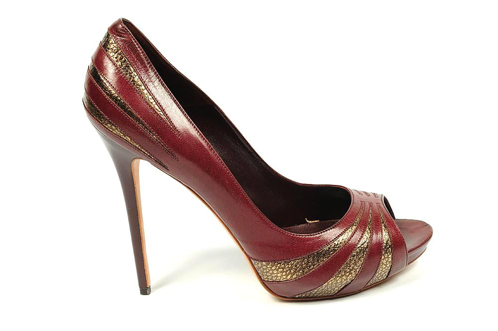 Alexander McQueen decollete open toe 195094 WA016 6069