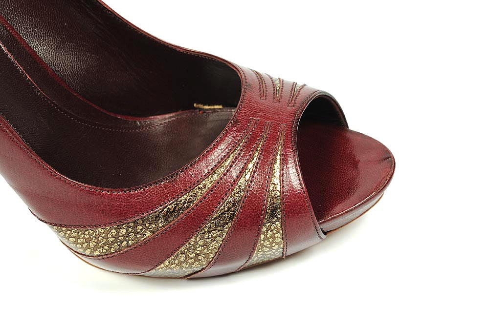 Alexander McQueen decollete open toe 195094 WA016 6069