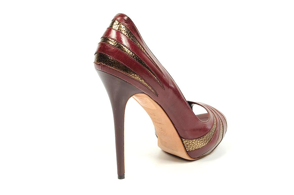 Alexander McQueen decollete open toe 195094 WA016 6069