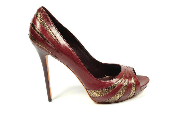 Alexander McQueen decollete open toe 195094 WA016 6069