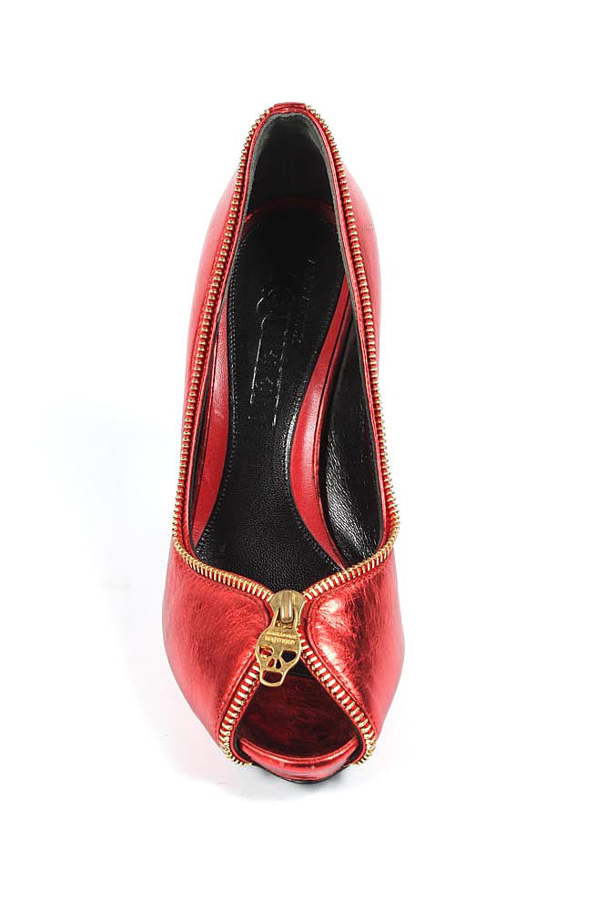 Alexander McQueen decollete open toe 227120 WA1R6 6477