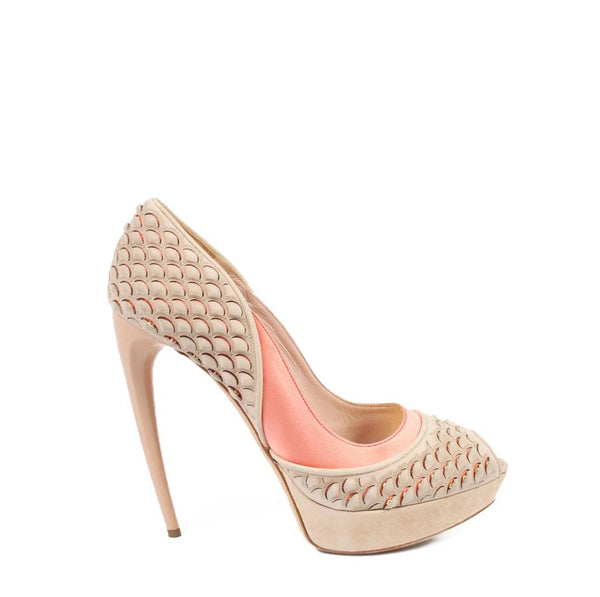 Alexander McQueen decollete open toe 294036 WAMY1 6972
