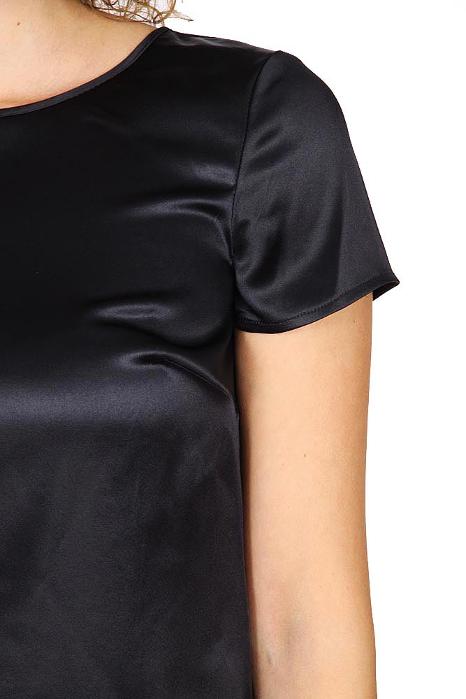 Armani Collezioni ladies shirt short sleeve without buttons RMC05T RM301 999