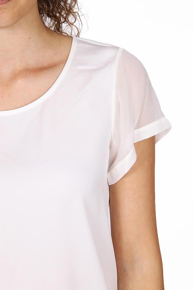 Armani Collezioni ladies shirt short sleeve without buttons RMC13T RM332 101