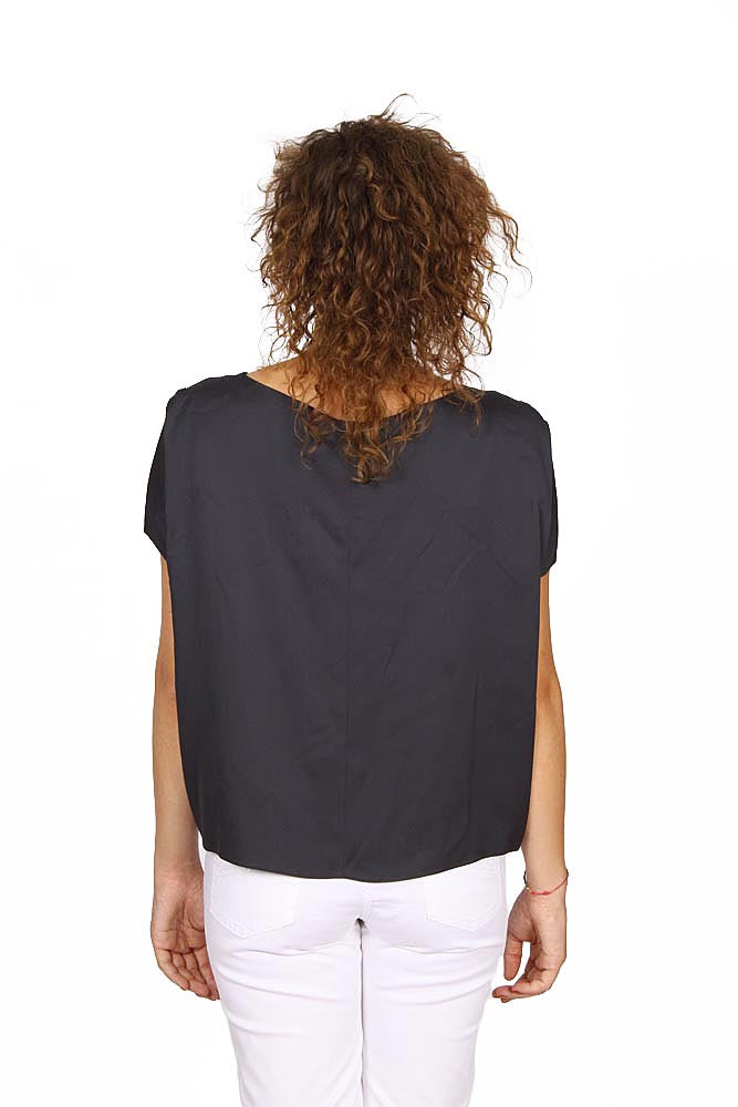 Armani Collezioni ladies shirt short sleeve without buttons RMC17T RM332 627