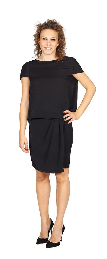 Armani Collezioni ladies shirt short sleeve without buttons RMC17T RM332 999