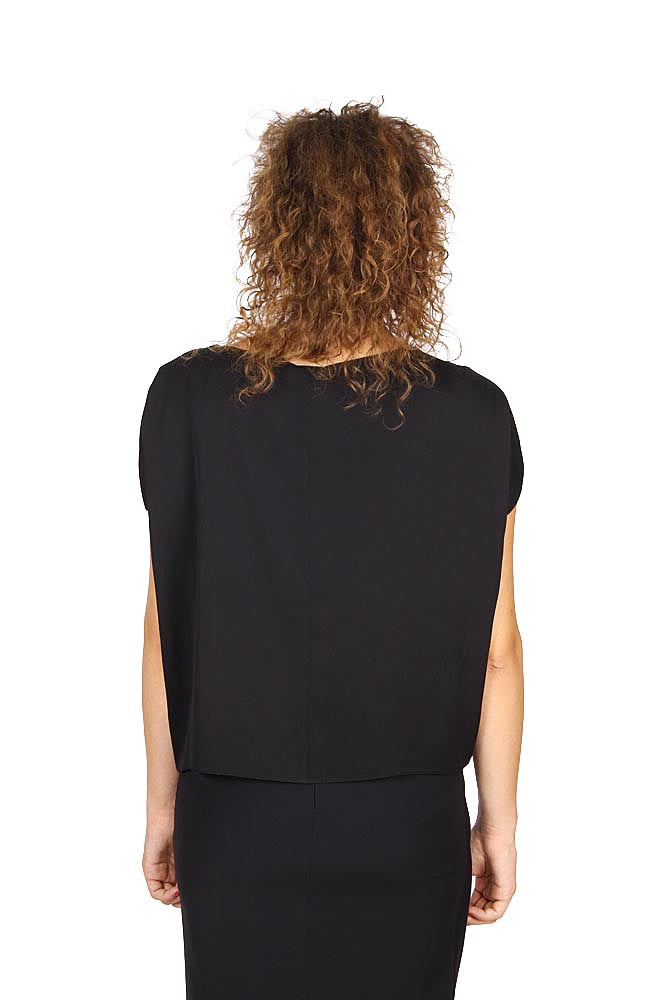 Armani Collezioni ladies shirt short sleeve without buttons RMC17T RM332 999