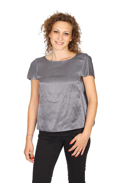 Armani Collezioni ladies shirt short sleeve without buttons RMC17T RM502 019