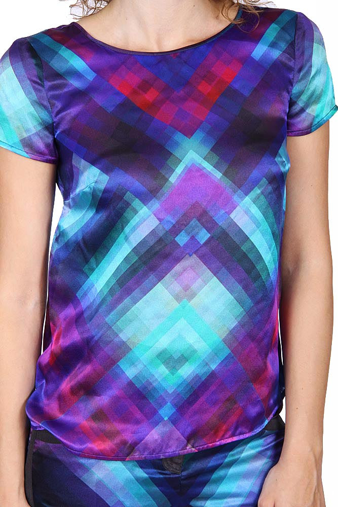 Armani Collezioni ladies shirt without buttons NMC05T NM553 018