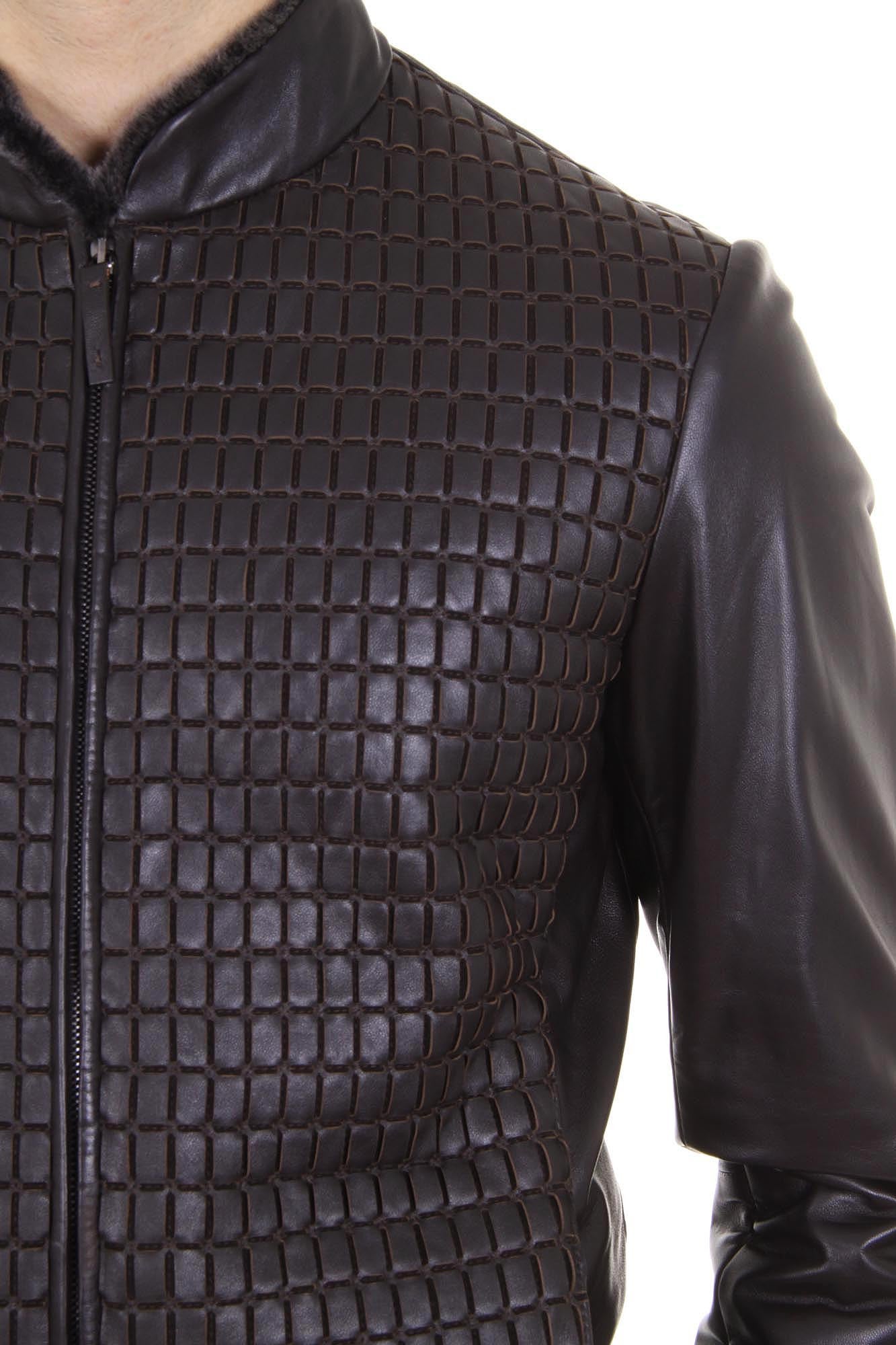 Armani Collezioni mens leather jacket SCR03P SCP01 650