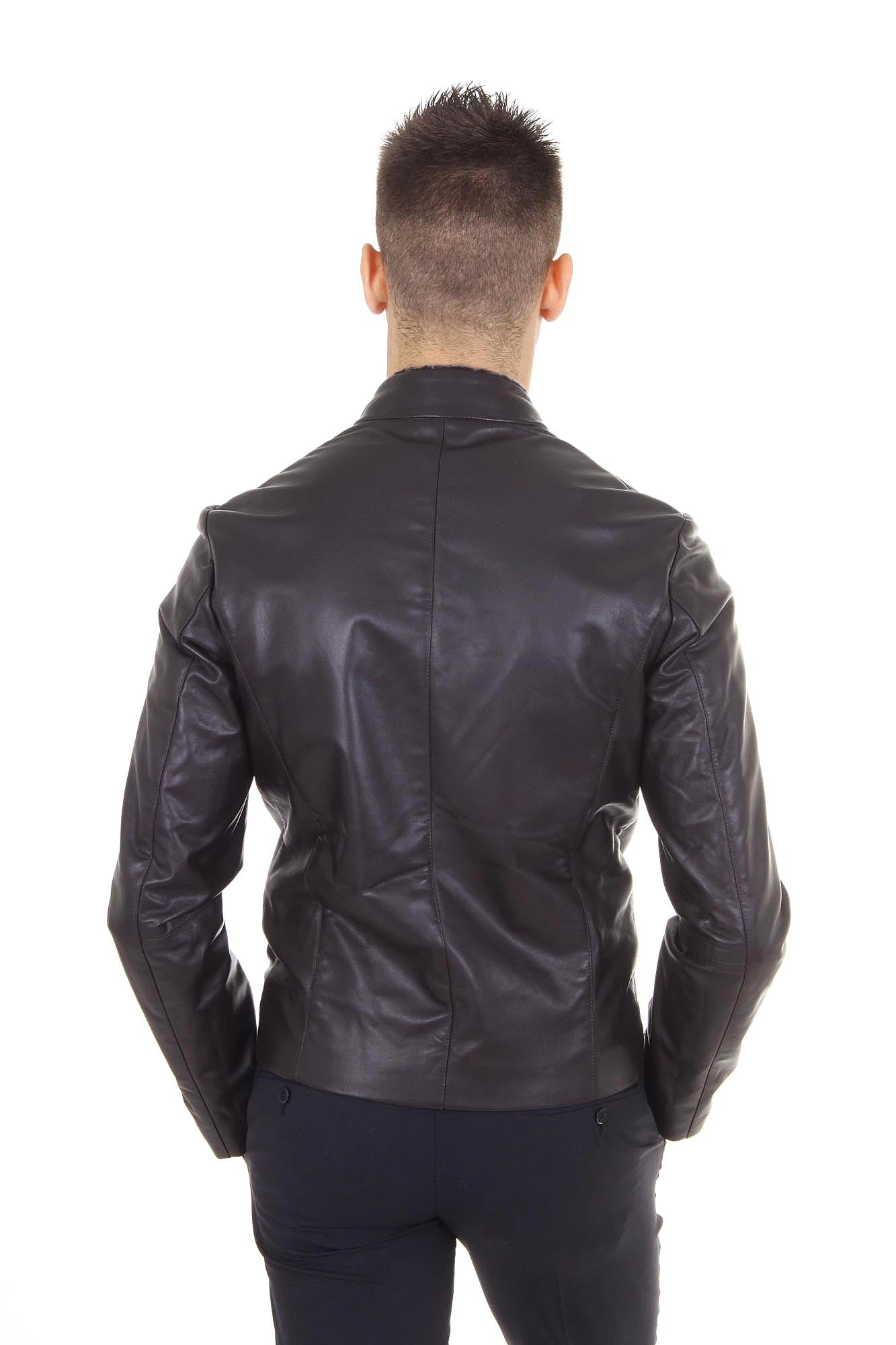 Armani Collezioni mens leather jacket SCR03P SCP01 650