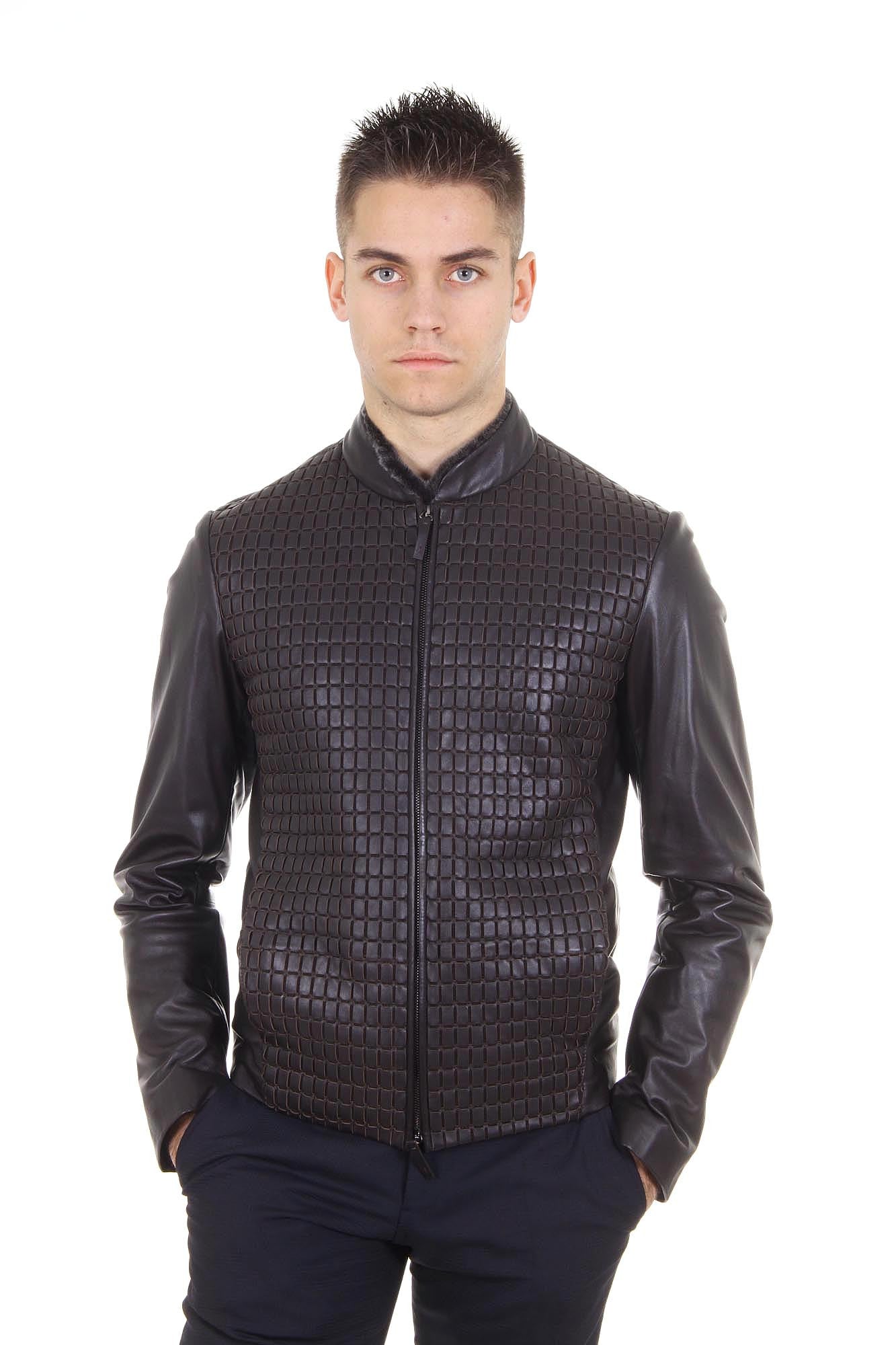 Armani Collezioni mens leather jacket SCR03P SCP01 650
