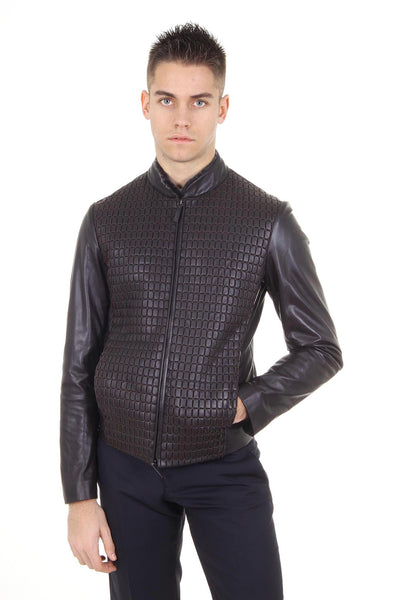 Armani Collezioni mens leather jacket SCR03P SCP01 650