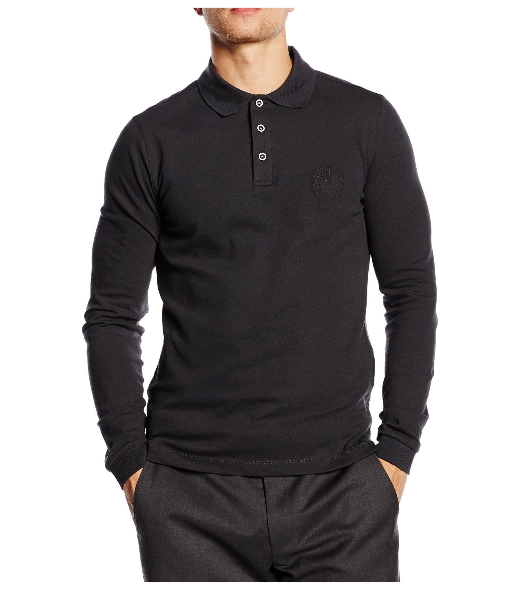 Armani Collezioni mens polo long sleeve PCM23J PCDYJ 640