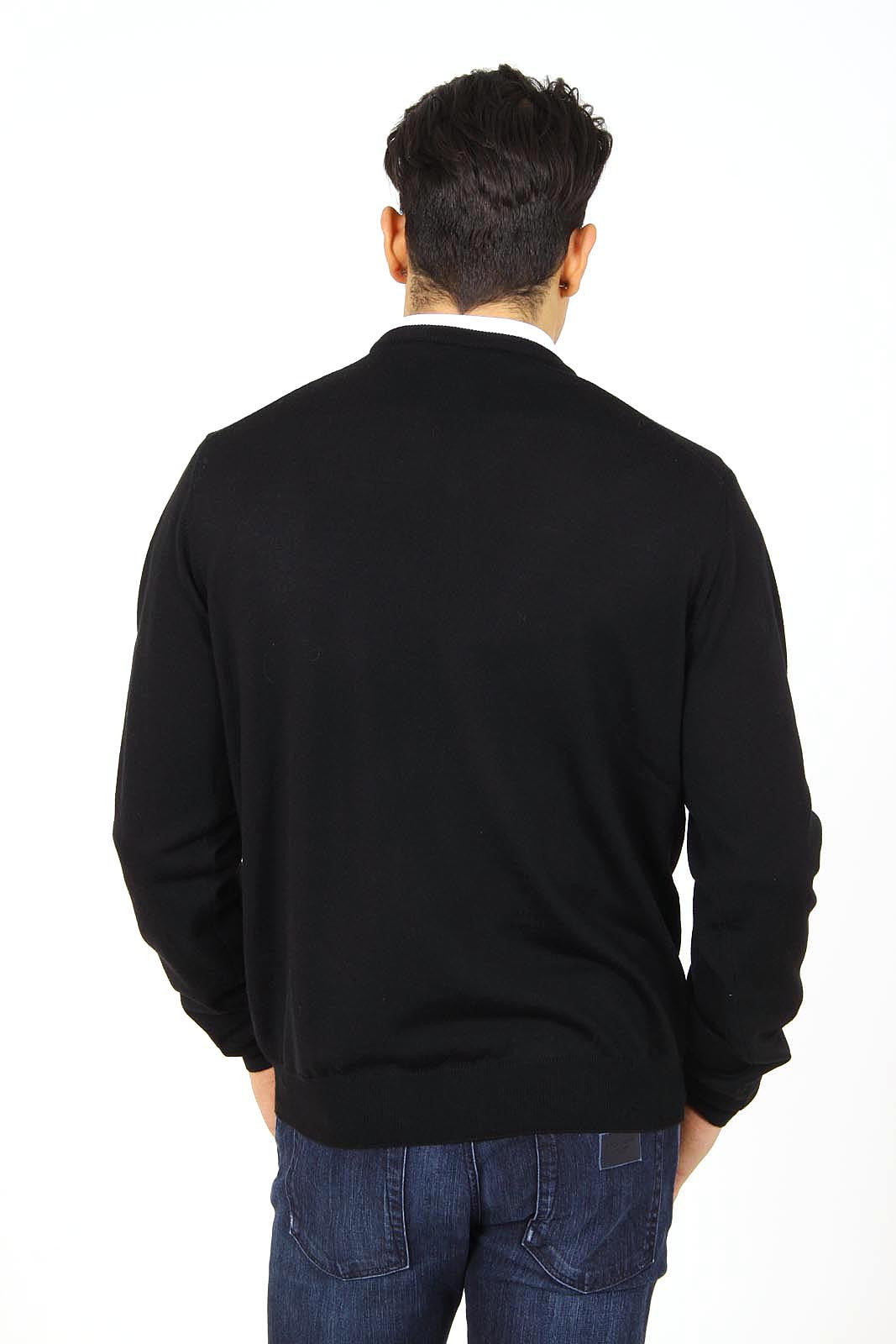 Armani Collezioni mens sweater V neck PCM19M PC01M 999