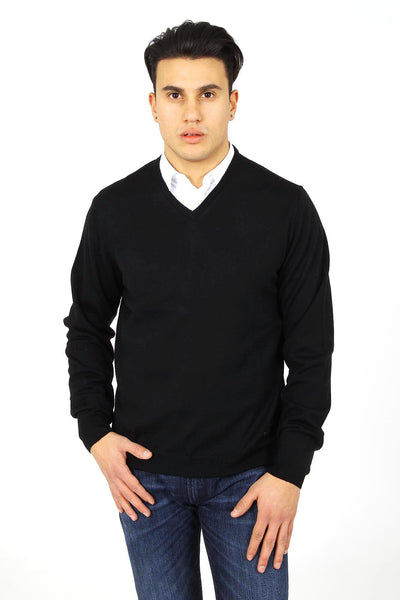 Armani Collezioni mens sweater V neck PCM19M PC01M 999
