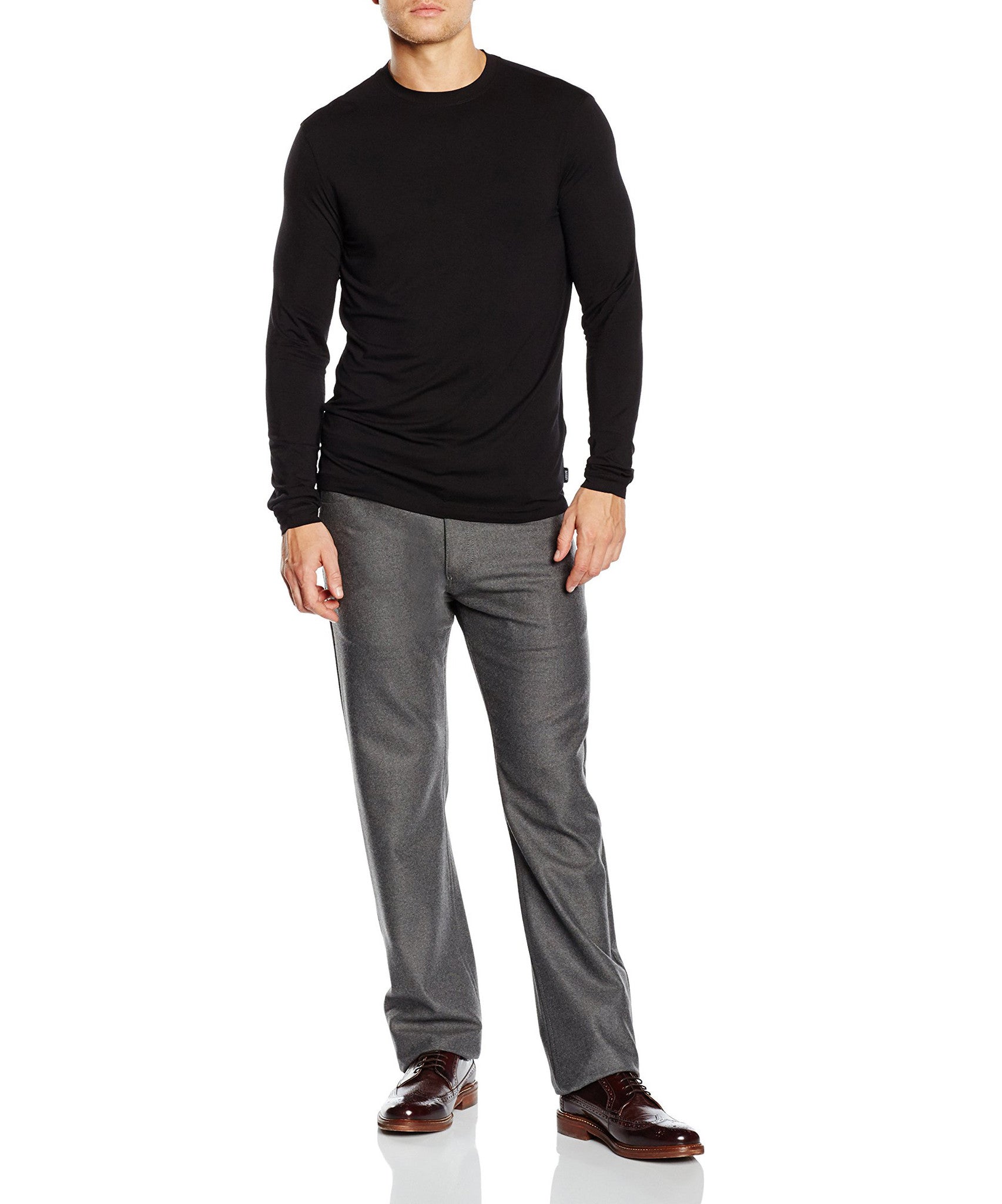 Armani Collezioni mens t-shirt long sleeve PCM91J PCX9J 999