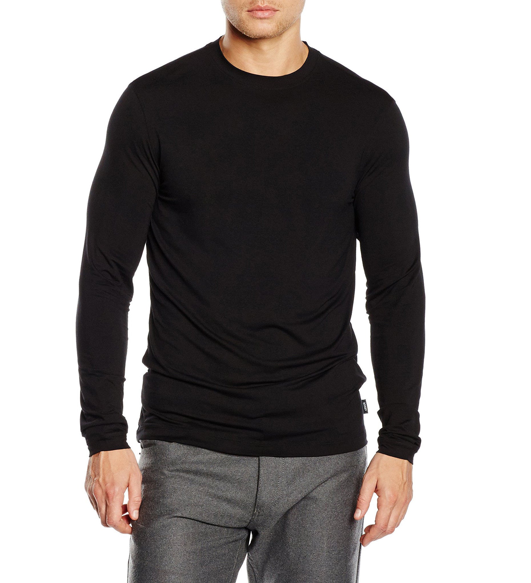 Armani Collezioni mens t-shirt long sleeve PCM91J PCX9J 999