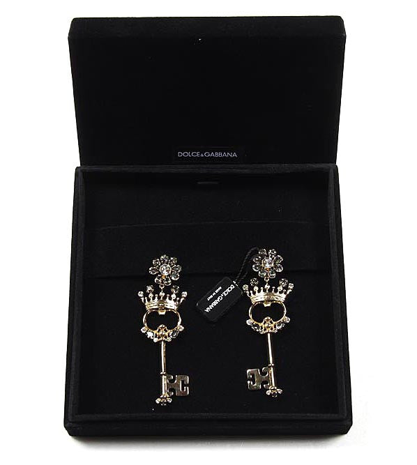 Dolce & Gabbana Earrings Crown Key WEG8C3 W0001 ZOO00