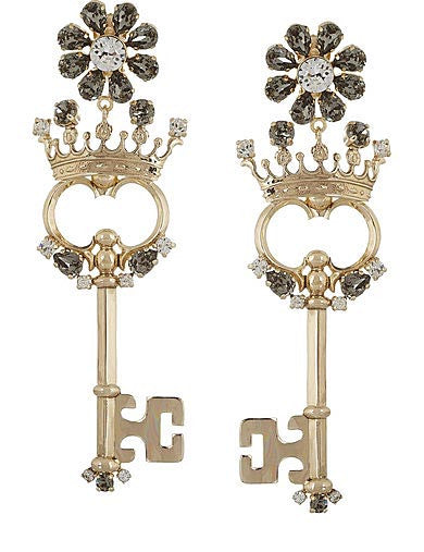 Dolce & Gabbana Earrings Crown Key WEG8C3 W0001 ZOO00