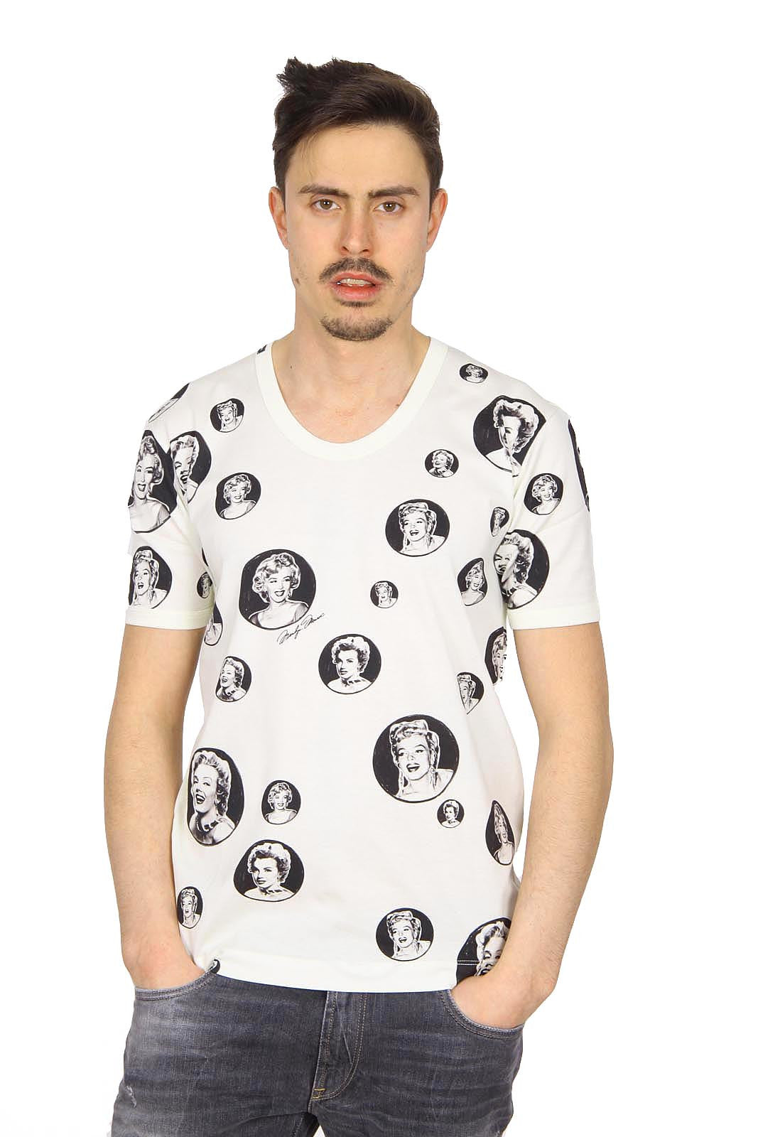 13AW DOLCE＆GABBANA マリリンモンロー ロンT Italy 52 Dolce & Gabbana Marilyn Monroe mens t-shirt short sleeve