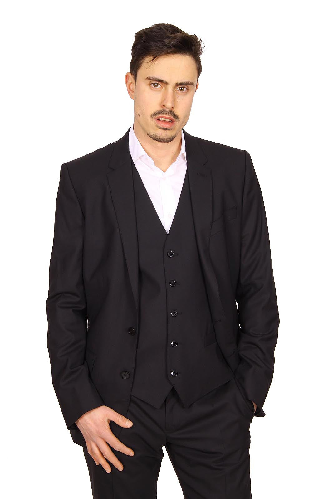 Dolce & Gabbana Martini mens suit with gilet G1HNMT FUBBG N0000