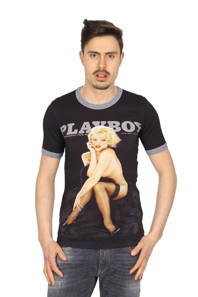 Dolce & Gabbana Playboy mens t-shirt short sleeve G8EQ5T G7CEB S9000