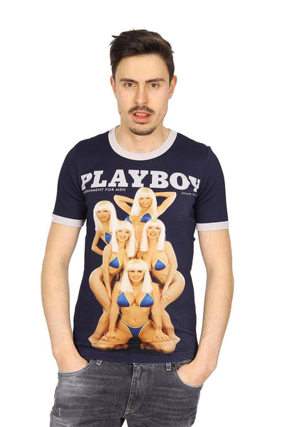 Dolce & Gabbana Playboy mens t-shirt short sleeve G8EQ5T G7CED S9000