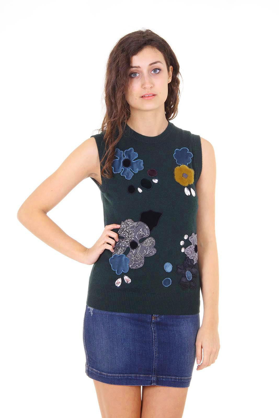 Dolce & Gabbana ladies cardigan sleeveless FI899K F49HF S9134