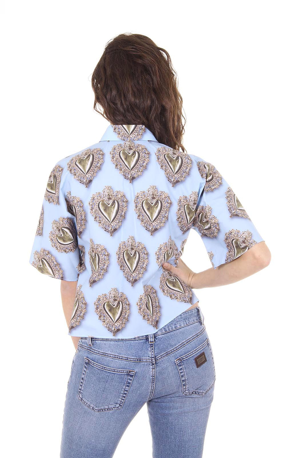 Dolce & Gabbana ladies shirt short sleeve F5F27T FS5ST X0800