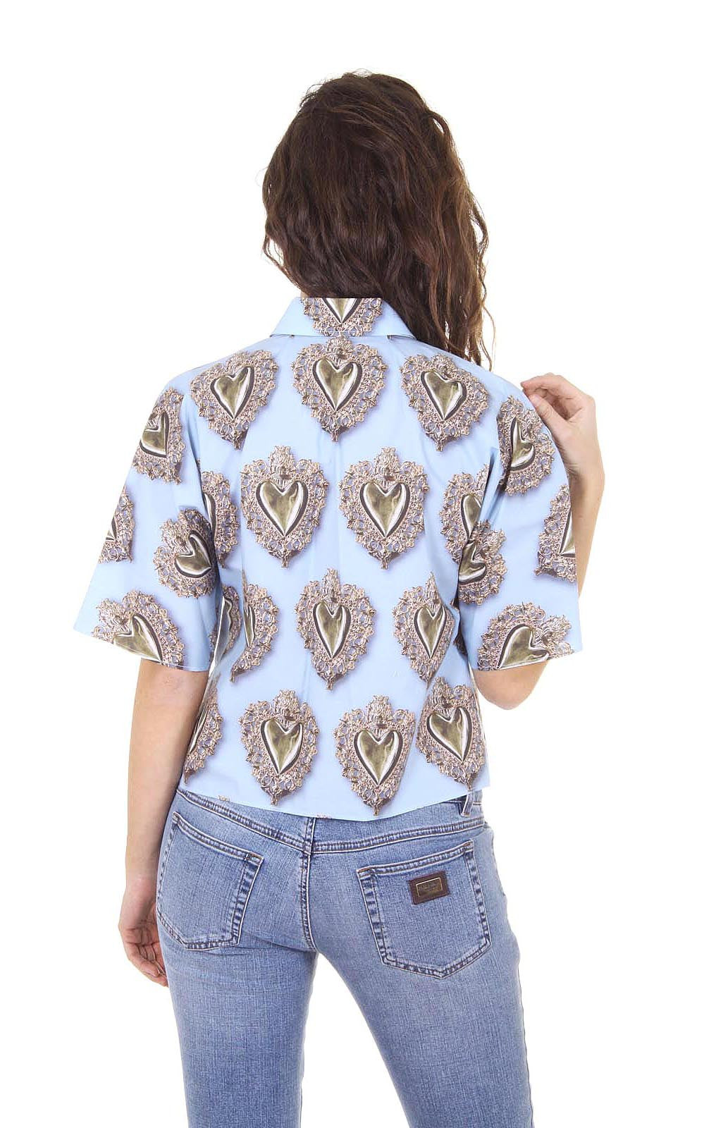 Dolce & Gabbana ladies shirt short sleeve F5F27T FS5ST X0800