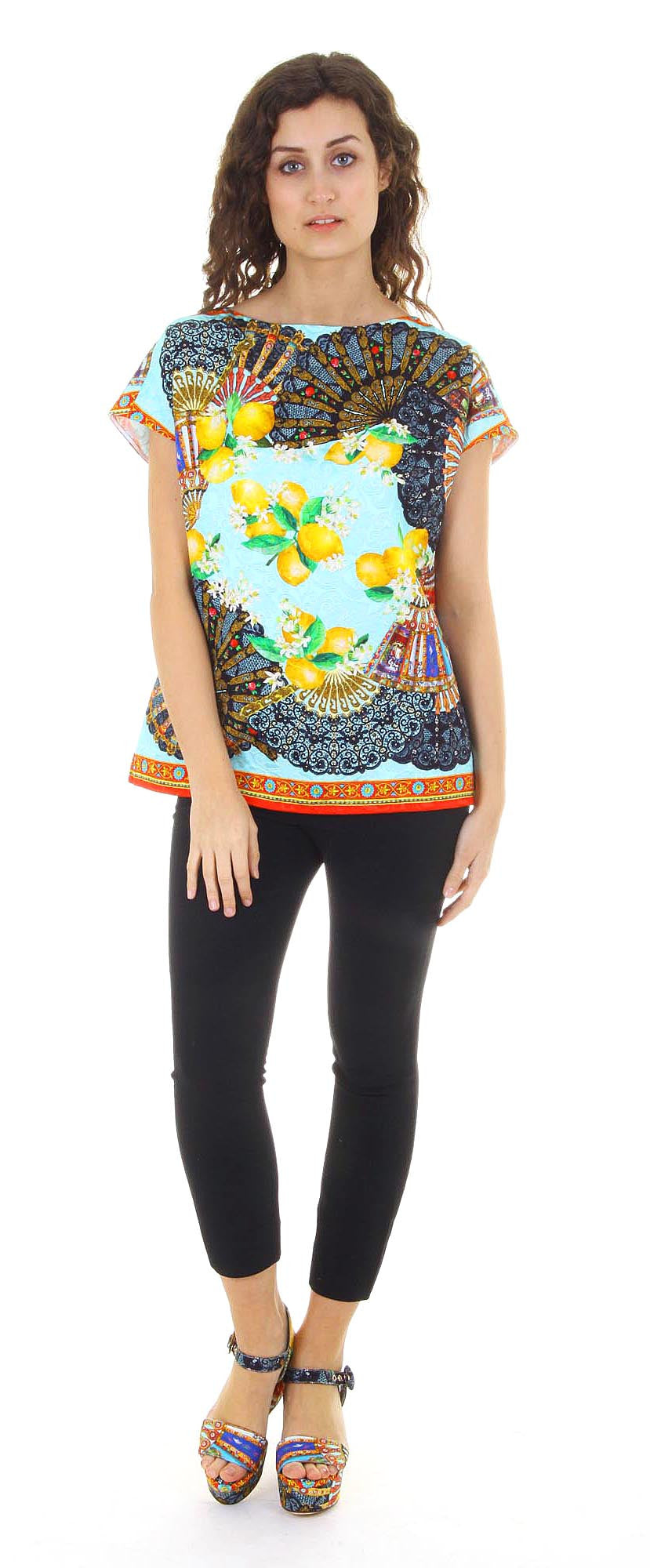 Dolce & Gabbana ladies top short sleeve F7M54T FPMQ0 X0800