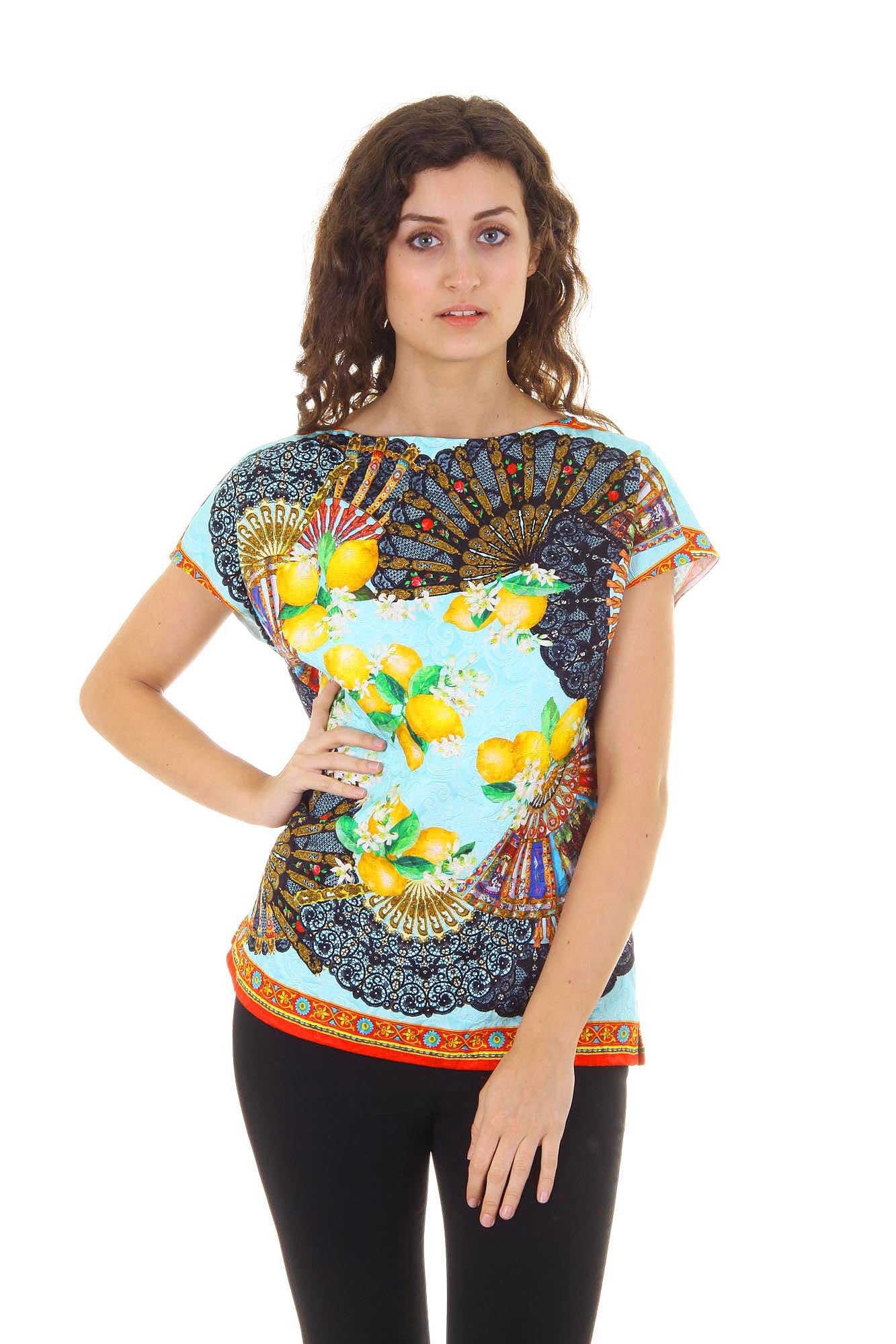 Dolce & Gabbana ladies top short sleeve F7M54T FPMQ0 X0800