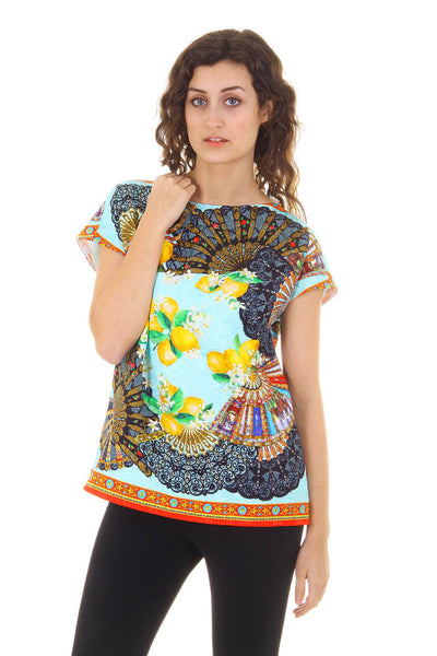 Dolce & Gabbana ladies top short sleeve F7M54T FPMQ0 X0800