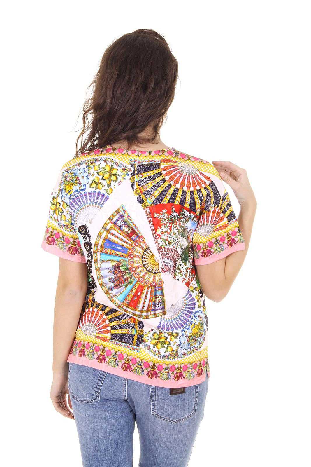 Dolce & Gabbana ladies top short sleeve F7M55T FPMQX X0800