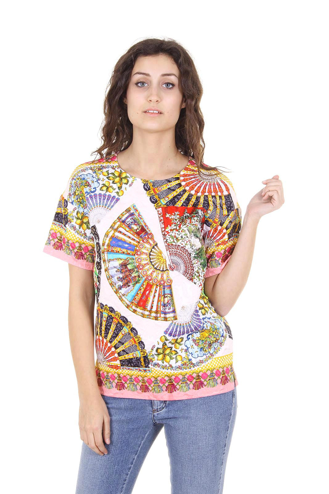 Dolce & Gabbana ladies top short sleeve F7M55T FPMQX X0800