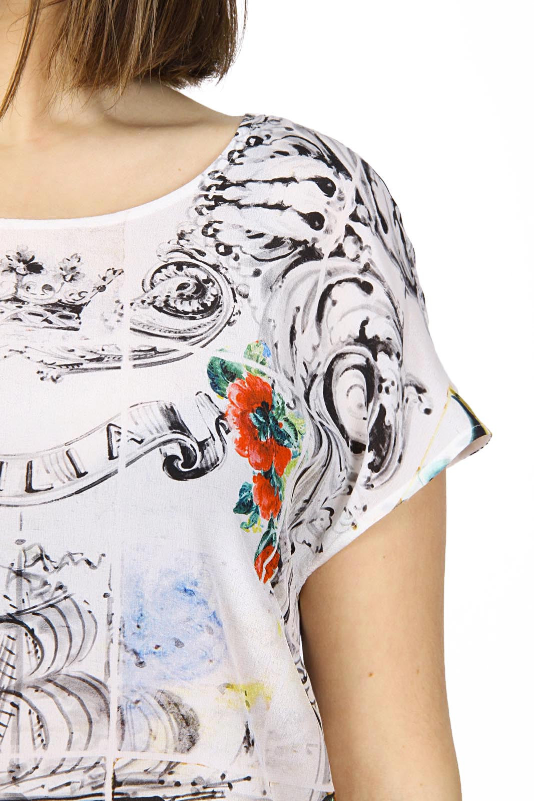 Dolce & Gabbana ladies top short sleeve F7Q08T FP150 X0800