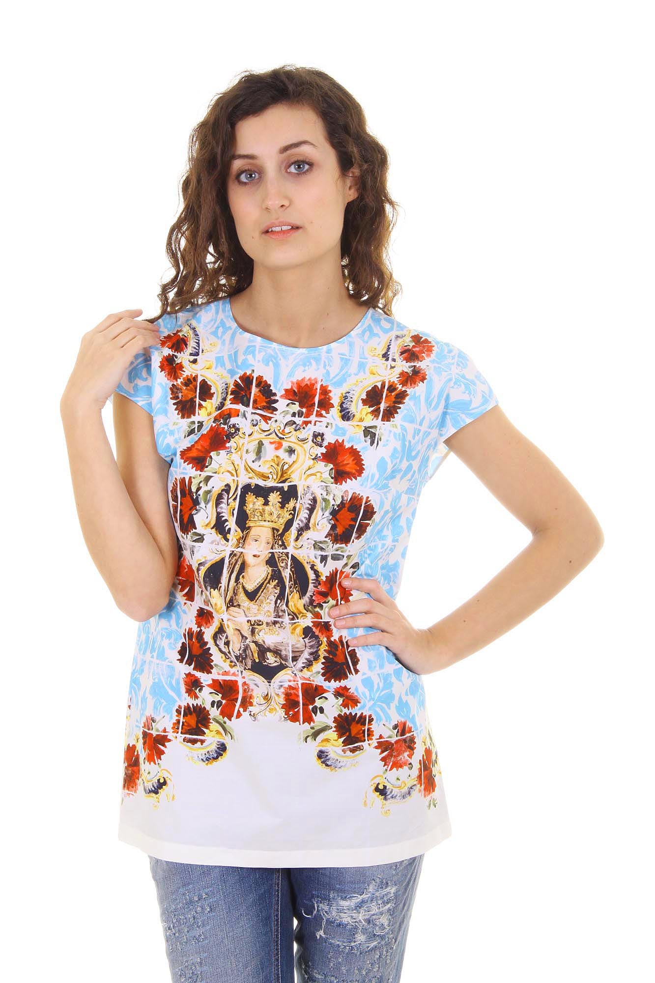 Dolce & Gabbana ladies top short sleeve F7Q08T FP5J6 X0800