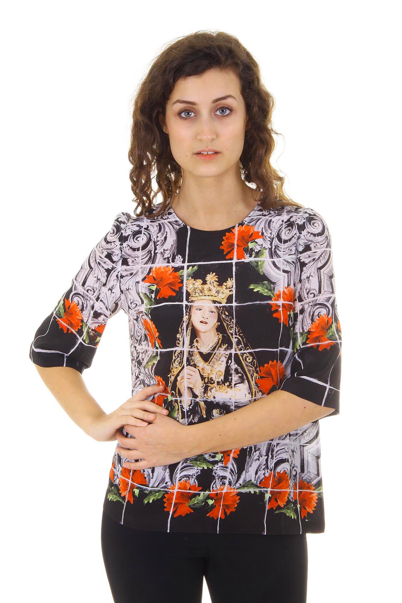 Dolce & Gabbana ladies top short sleeve F7Q09T FP15W X0800