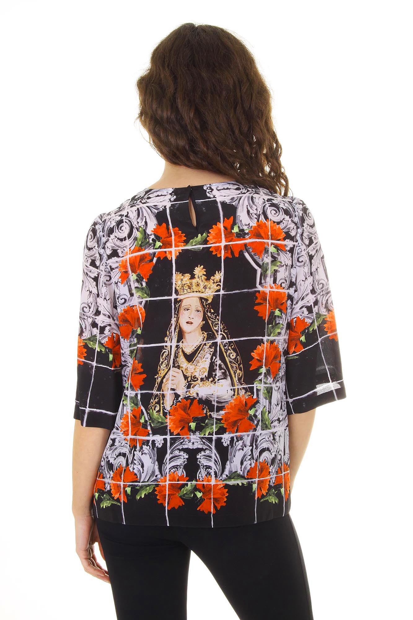 Dolce & Gabbana ladies top short sleeve F7Q09T FP15W X0800