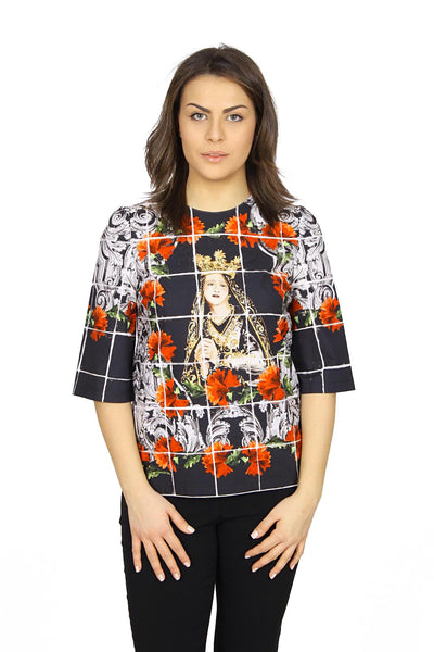 Dolce & Gabbana ladies top short sleeve F7Q09T FP5J7 X0800