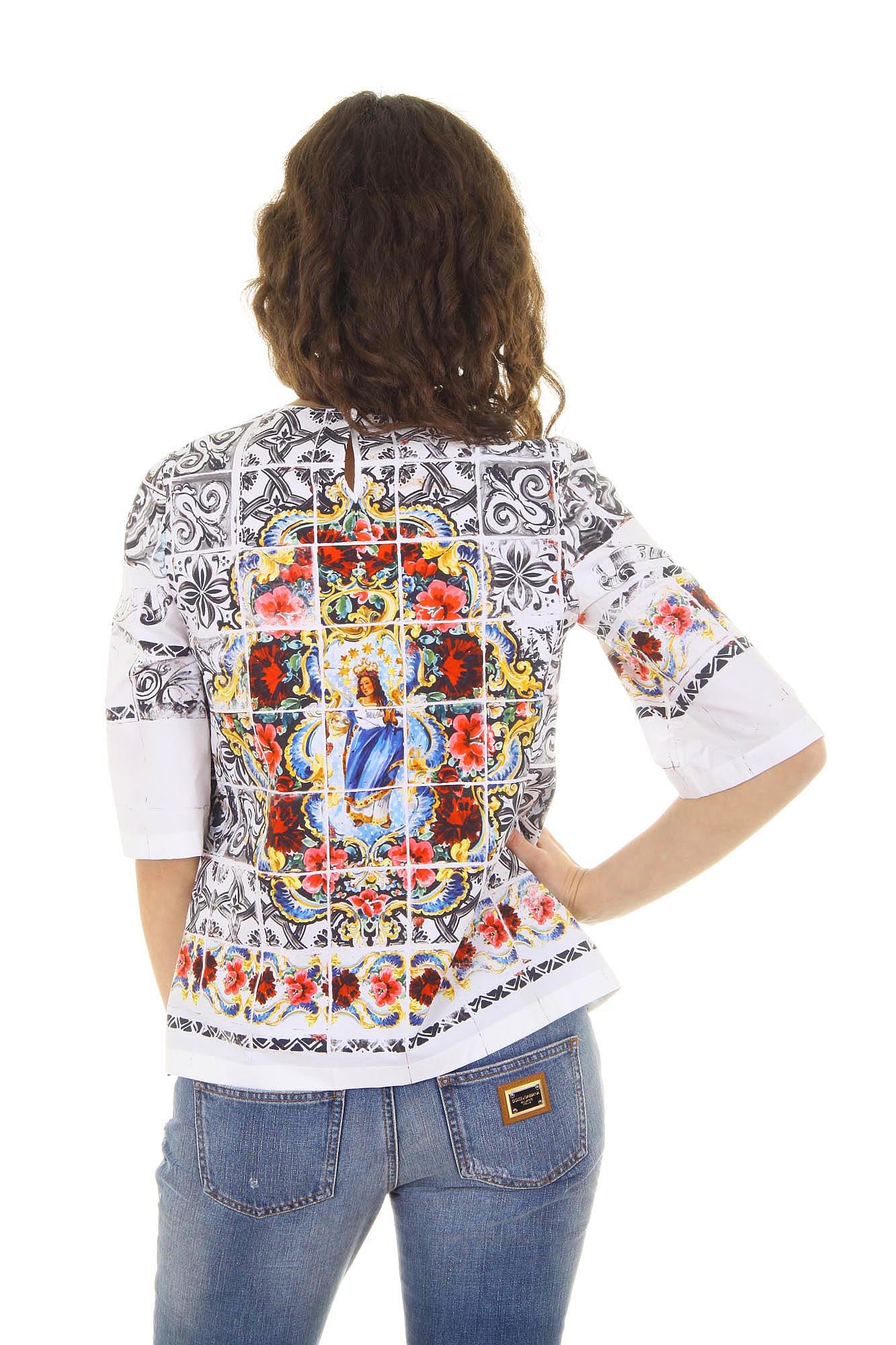 Dolce & Gabbana ladies top short sleeve F7Q09T FP5KC X0800