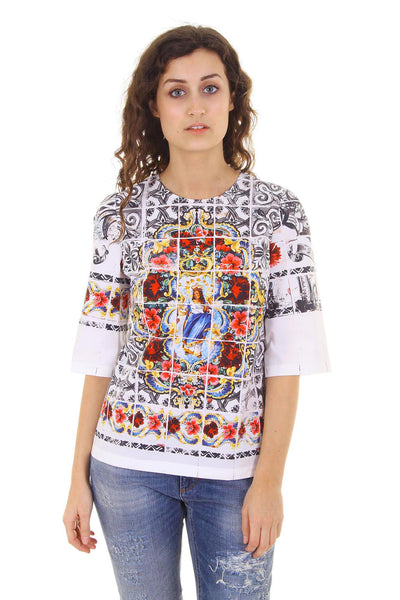 Dolce & Gabbana ladies top short sleeve F7Q09T FP5KC X0800
