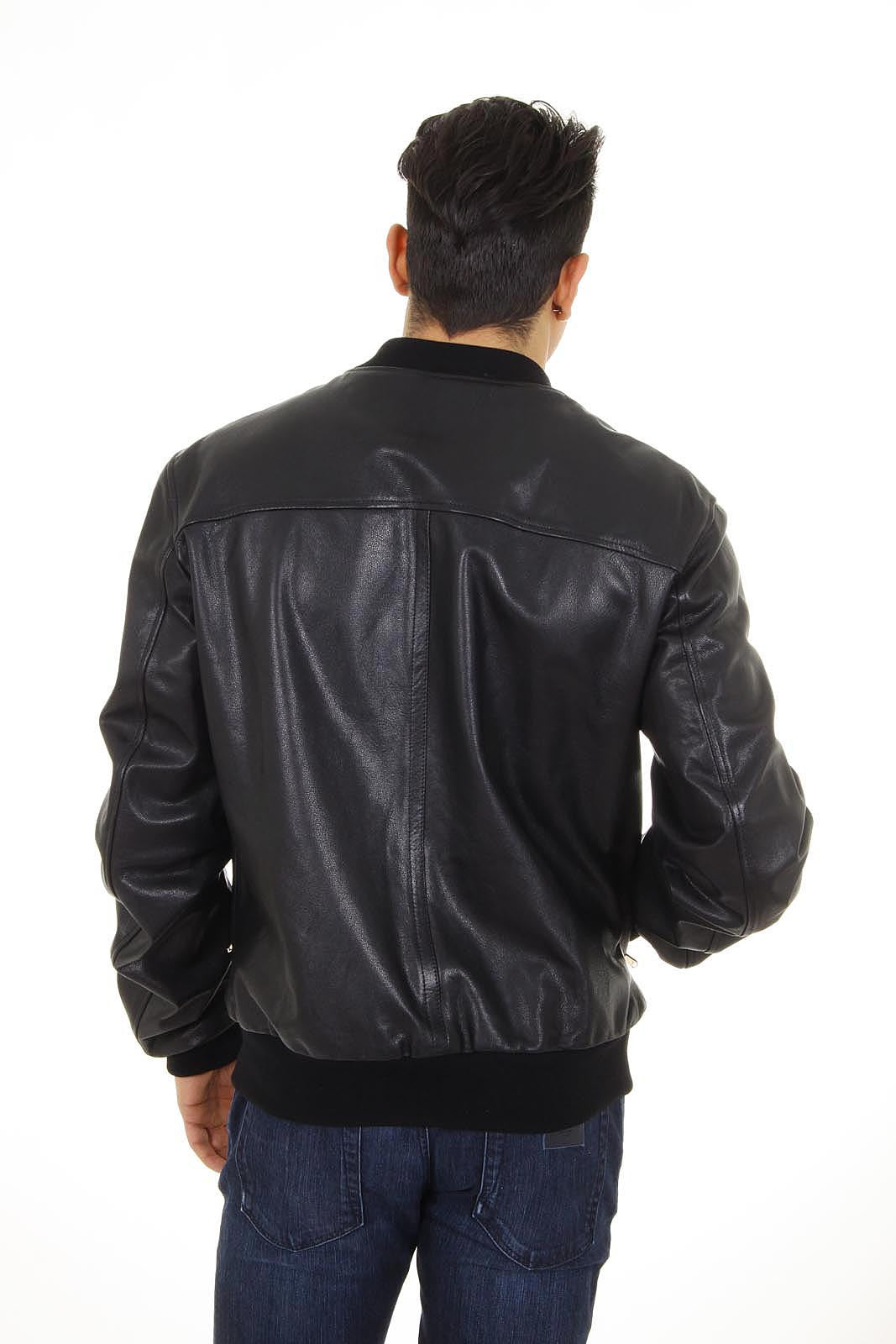 Dolce & Gabbana mens leather jacket G9BN9L FUL1R N0000