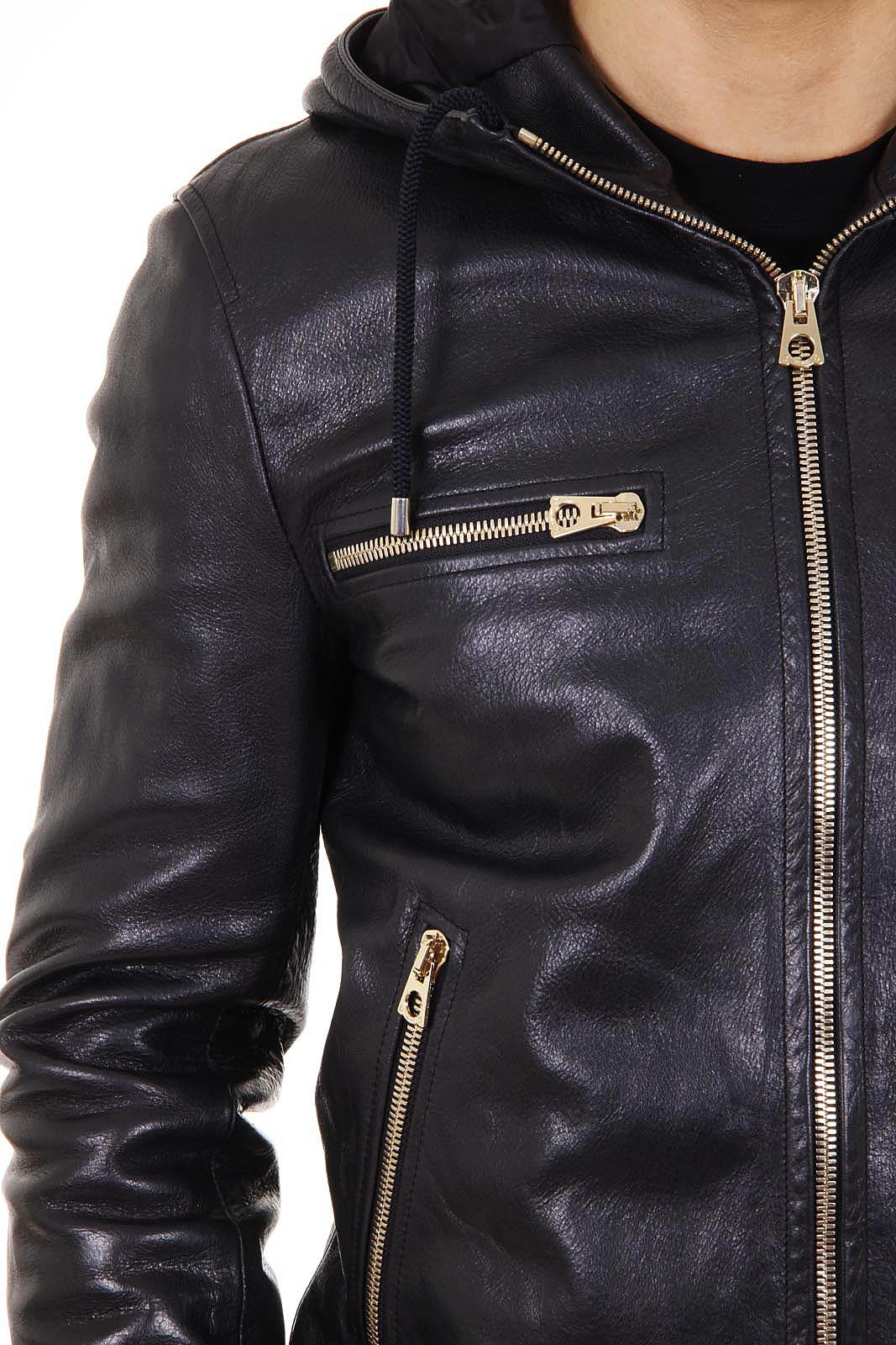 Dolce & Gabbana mens leather jacket G9DG9L FUL1M N0000