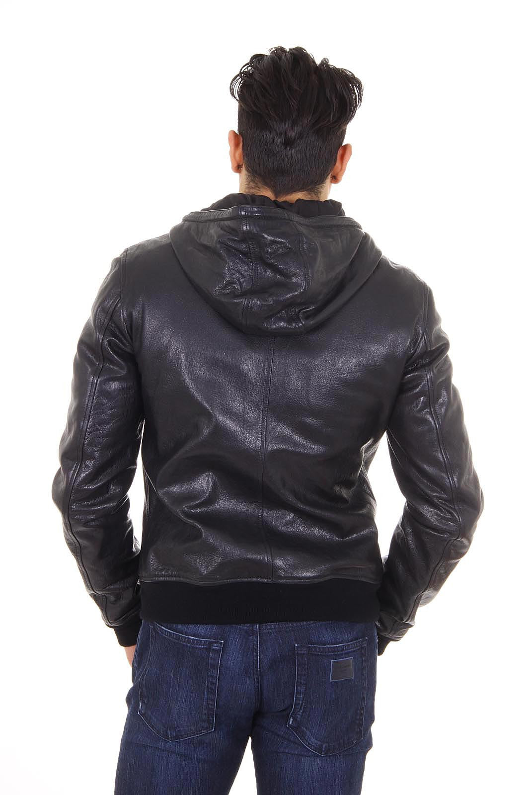 Dolce & Gabbana mens leather jacket G9DG9L FUL1M N0000