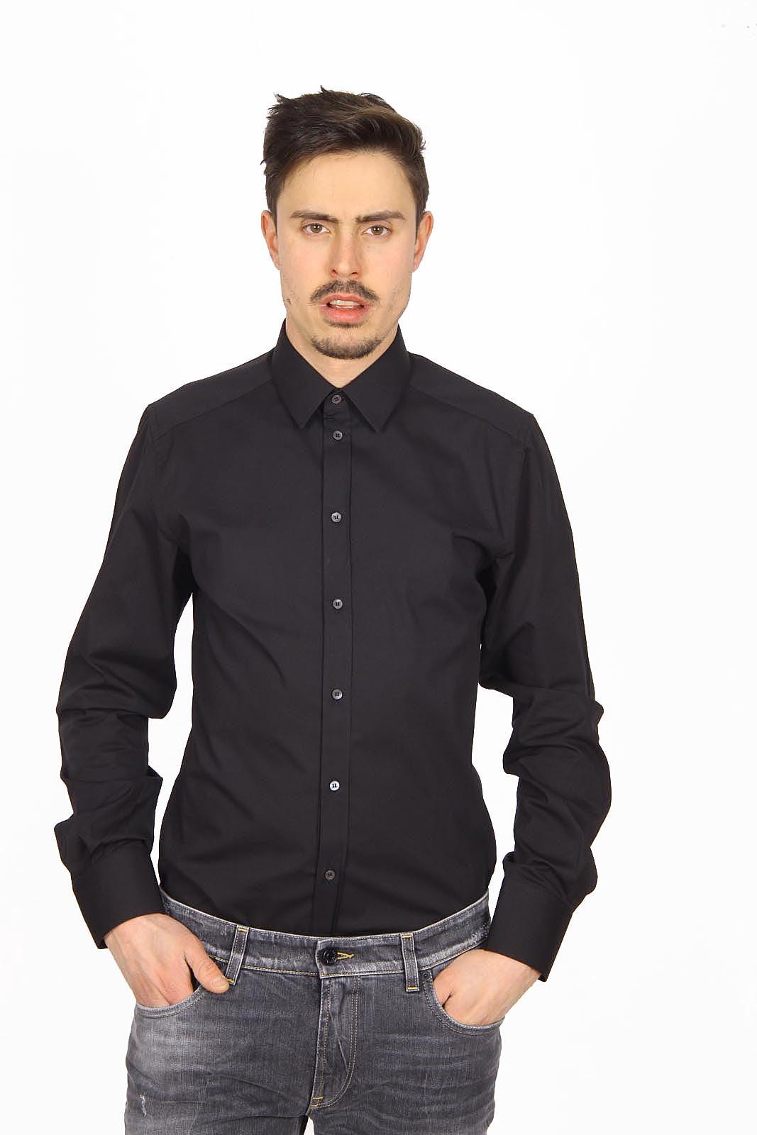 Dolce & Gabbana mens shirt long sleeve G5CP0T FUEAJ N0000