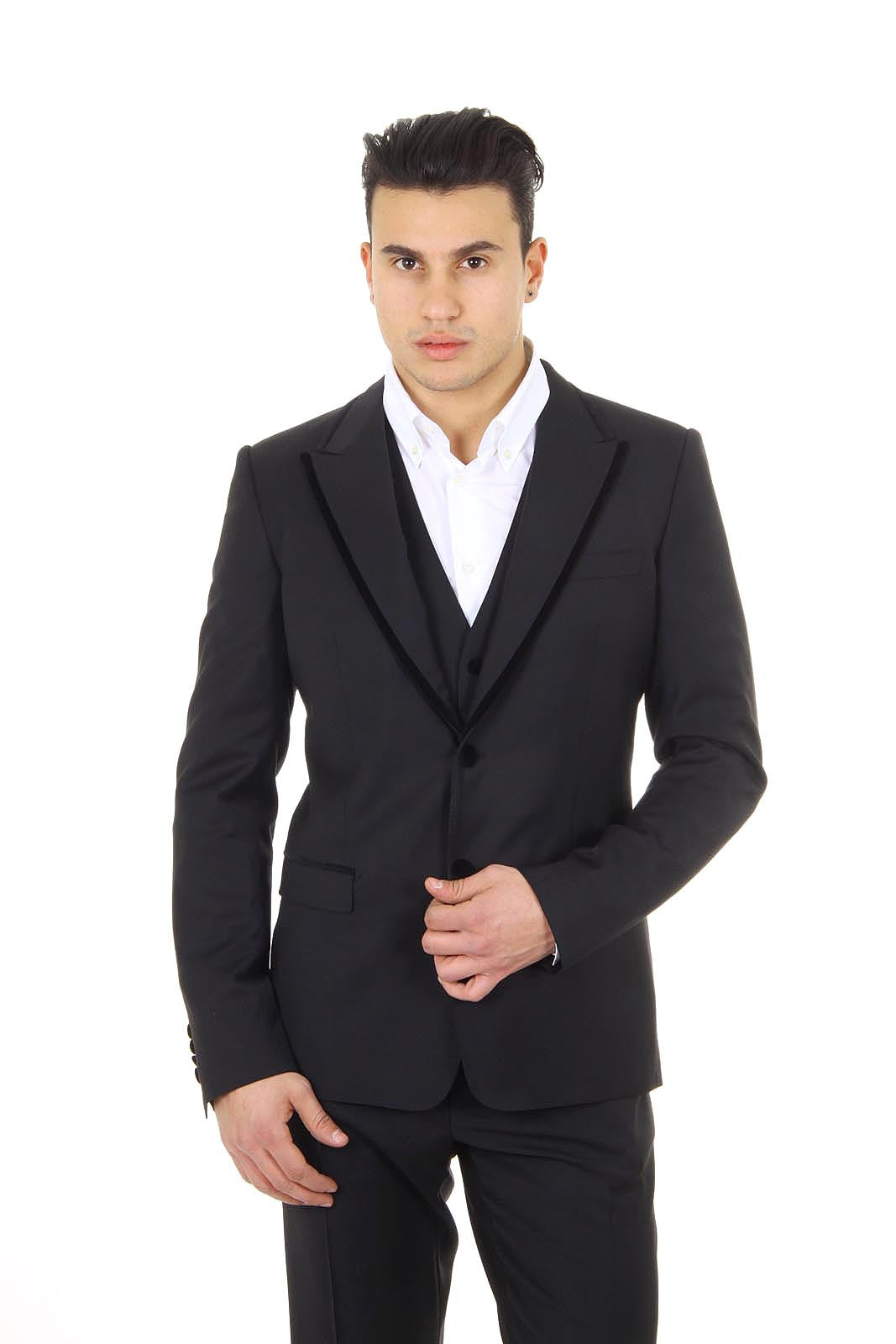 Dolce & Gabbana mens suit with gilet G1FFMT FUBCT N0000