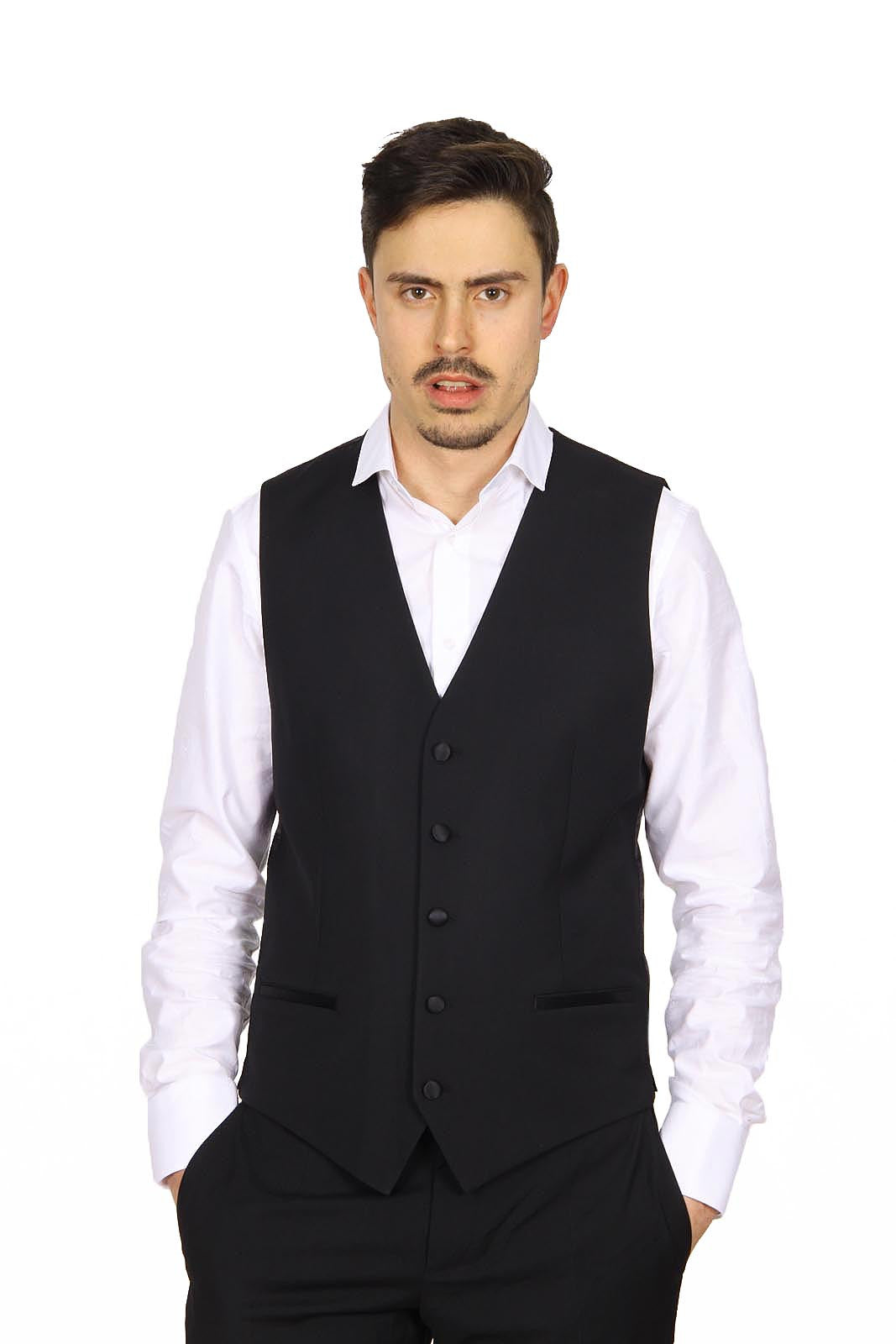 Dolce & Gabbana mens suit with gilet G1IEMT FUBDE N0000