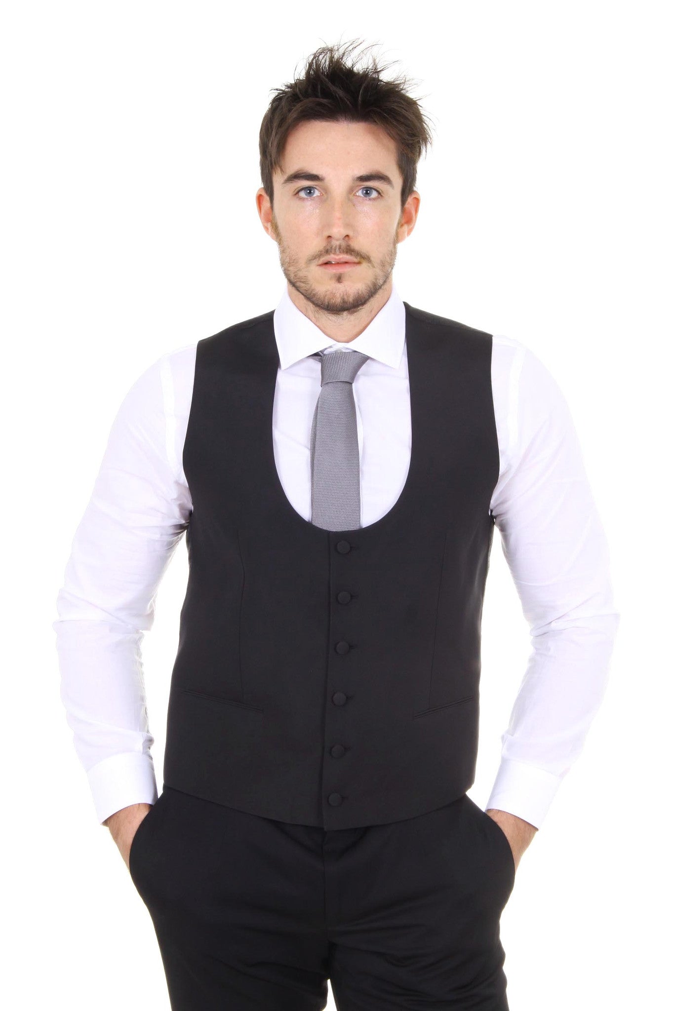 Dolce & Gabbana mens suit with gilet G1KAMT G9Y36 N0000